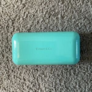 Tiffany & Co. Signature Aqua Blue Deep Sunglasses Eyeglasses Eyewear Case